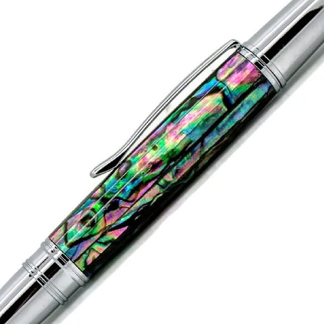 Mexican Green Blankwerks paua abalone pen blank - Mistral/Leveche FP/RB