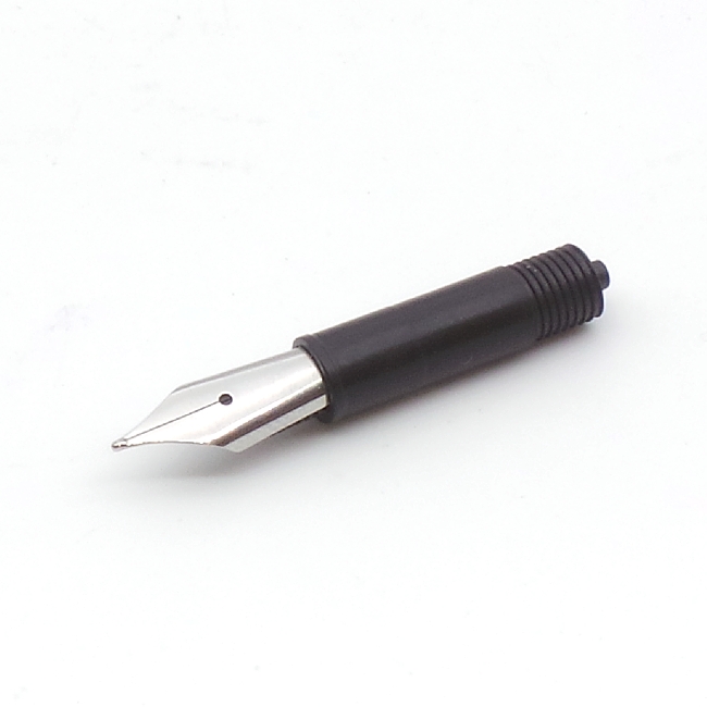 Bock fountain pen nib with kit housing #5 non-engraved polished steel - fine