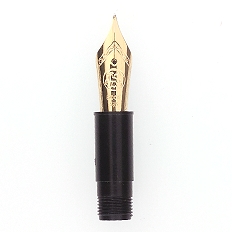 Bock fountain pen nib with Cyclone housing #6 14k solid gold - broad