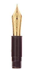 Bock fountain pen nib with Cyclone housing #6 18k solid gold - extra broad