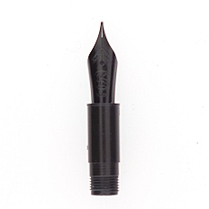 Bock fountain pen nib with Cyclone housing #6 black lacquer - medium