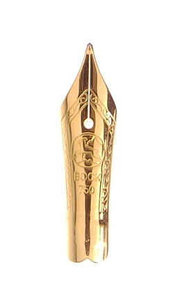 Bock fountain pen nib with Bock housing #5 18k solid gold - broad