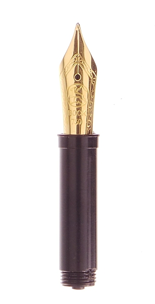 Bock fountain pen nib with Bock housing #5 18k solid gold - extra fine