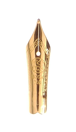 Bock fountain pen nib with Bock housing #5 18k solid gold - medium