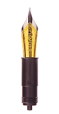 Bock fountain pen nib with Bock housing #6 bi-colour - broad
