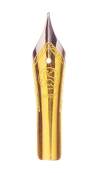 Bock fountain pen nib with Bock housing #6 bi-colour - extra broad