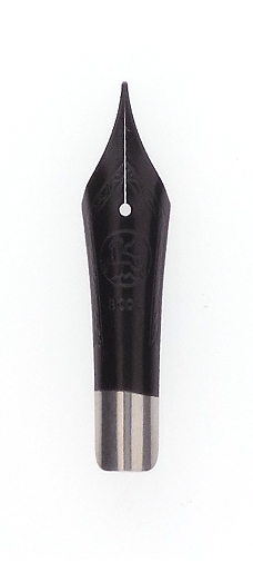 Bock fountain pen nib with Bock housing #6 black lacquer - extra fine