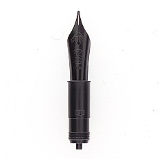 Bock fountain pen nib with Bock housing #6 black lacquer - medium