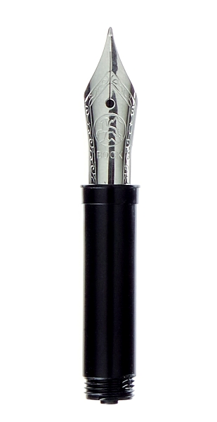 Bock fountain pen nib with Bock housing #5 polished steel - extra broad