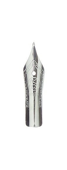 Bock fountain pen nib with Bock housing #5 polished steel - medium