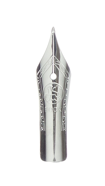 Bock fountain pen nib with kit housing #5 polished steel - medium