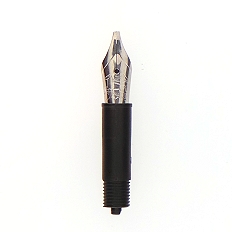 Bock fountain pen nib with kit housing #5 polished steel - italic point - 1.1mm