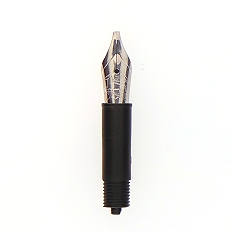Bock fountain pen nib with kit housing #5 polished steel - italic point - 1.9mm