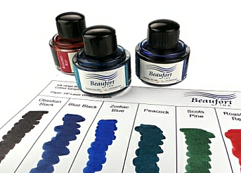 Bottled fountain pen ink