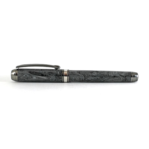 Damascus Steel - Divine Island alumilite pen blank