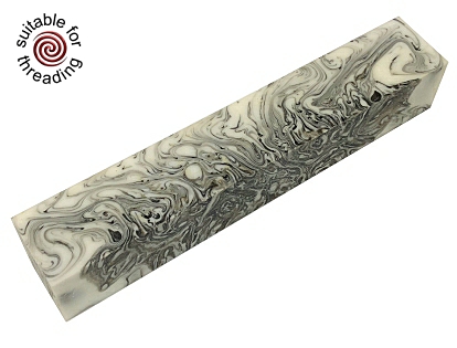 Dark Winter - Divine Island alumilite pen blank