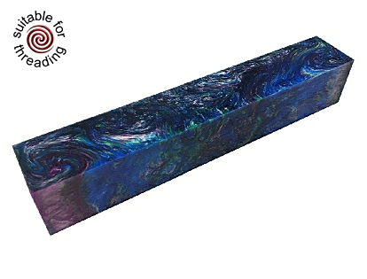 Peacock - Divine Island alumilite pen blank