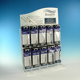 Free refill display stand stocked with 60 x retail twin packs