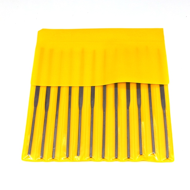 Hand cut needle file set of 12 - cut 2 (smooth)