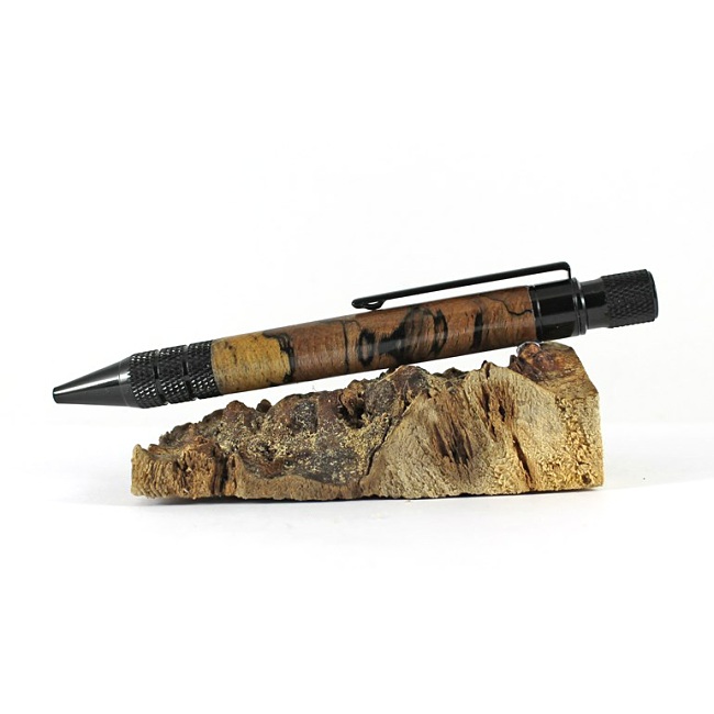 Headwind ballpoint pen kit with black chrome fittings