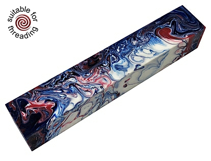 Independence Day - Divine Island alumilite pen blank