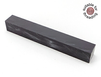 Kirinite Black Mother of Pearl pen blank 130mm - reduced to clear