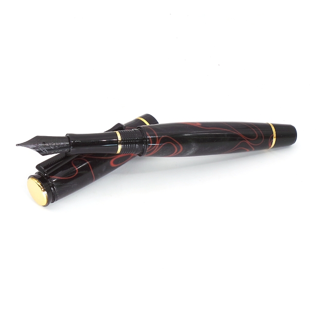 Kirinite Cracked Obsidian pen blank