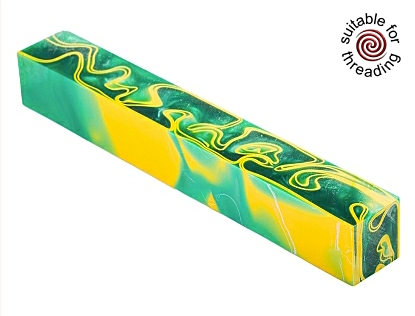 Kirinite Green Bay pen blank