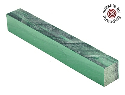 Kirinite Green Pearl pen blank 130mm - reduced to clear