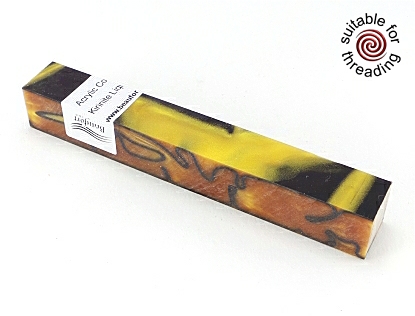 Kirinite Liquid Gold pen blank 130mm - reduced to clear