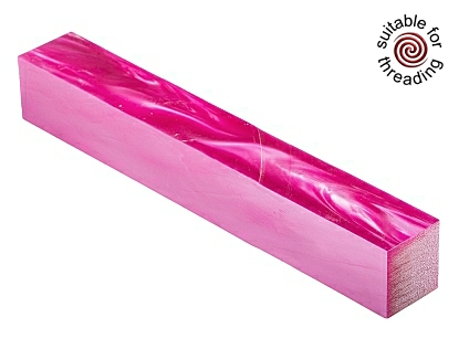 Kirinite Magenta Pearl pen blank