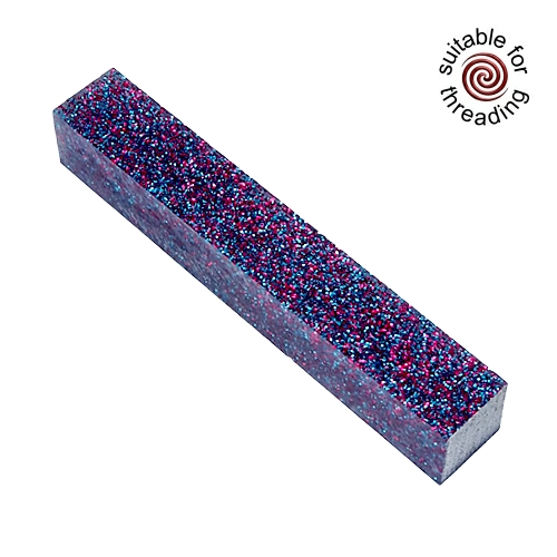 Kirinite Multi Stardust Glitter pen blank