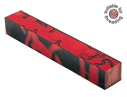 Kirinite Red Devil pen blank