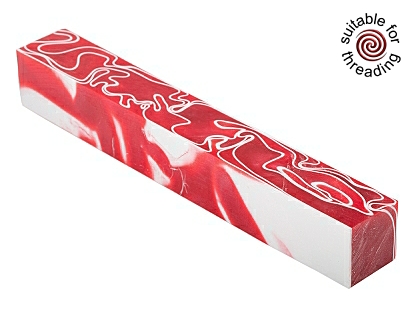 Kirinite Strawberries & Cream pen blank