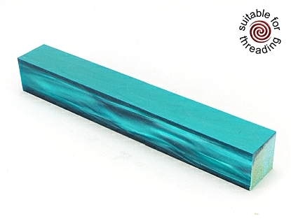 Kirinite Teal Pearl pen blank