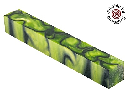 Kirinite Toxic Green pen blank