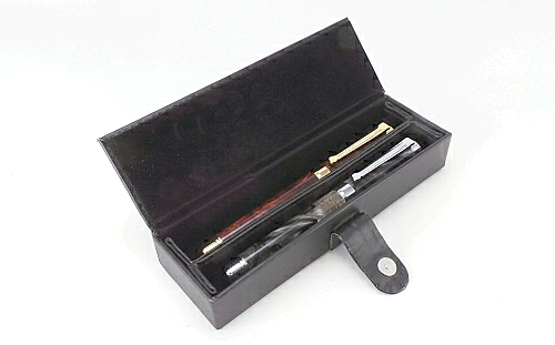 Leatherette double pen box