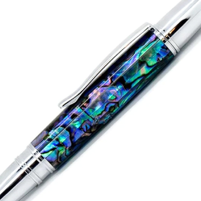 Natural Blankwerks paua abalone pen blank - Sirocco/Zephyr/Sierra Series