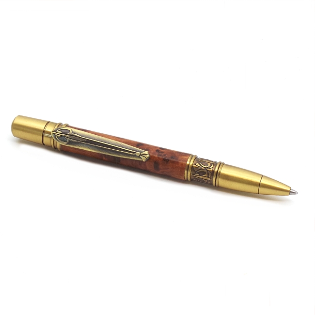 Norwester art nouveau pen kit wth antique brass fittings