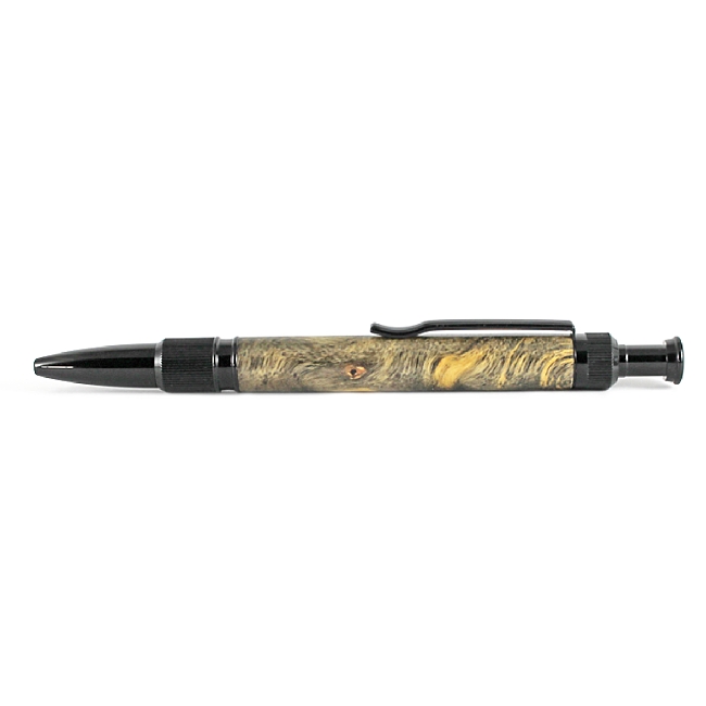Notus click pen kit with black chrome fittings