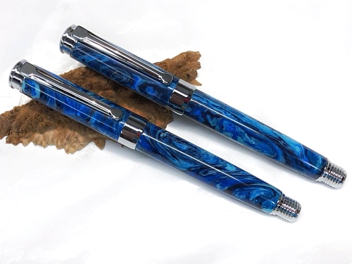 Ocean Skies - Divine Island alumilite pen blank