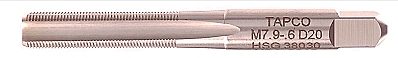 Plug (bottoming) thread tap for Bock size 6 nib housings