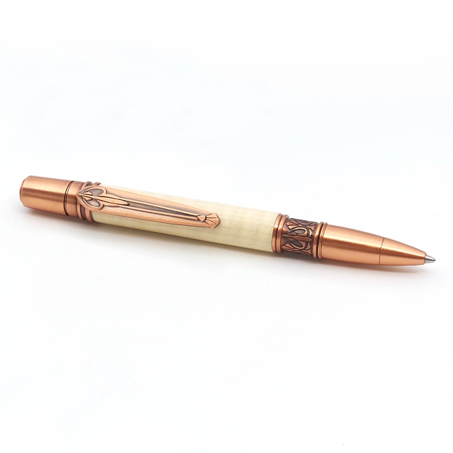 Rippled sycamore pen blank