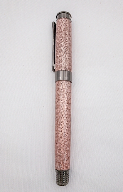 Rose Gold Pearl Crafted Makes wire braid pen blank - Sirocco/Sierra