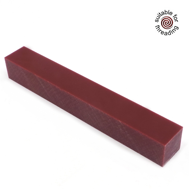 Semplicita SHDC Maroon acrylic pen blank - 200mm