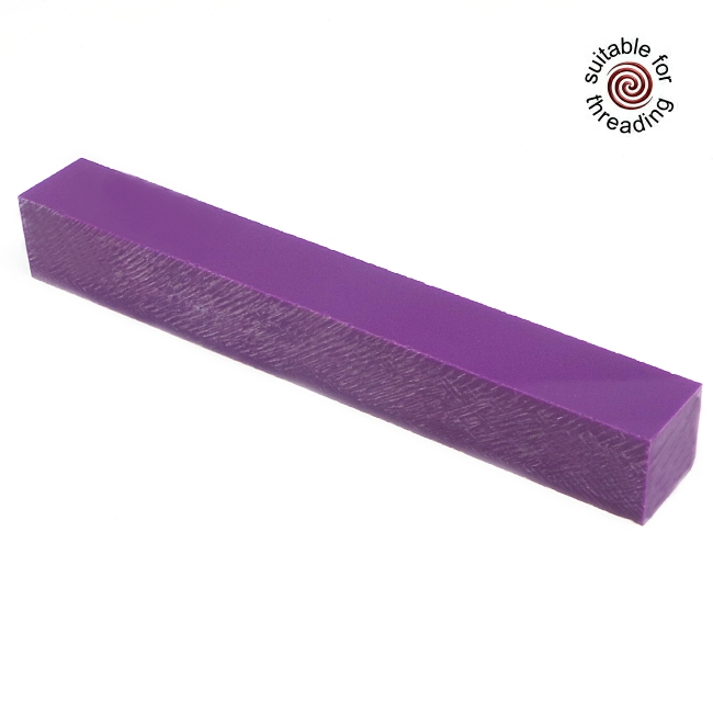 Semplicita SHDC Pure Purple acrylic pen blank - 150mm