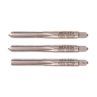 Set of 3 thread taps for Bock size 5 nib housings