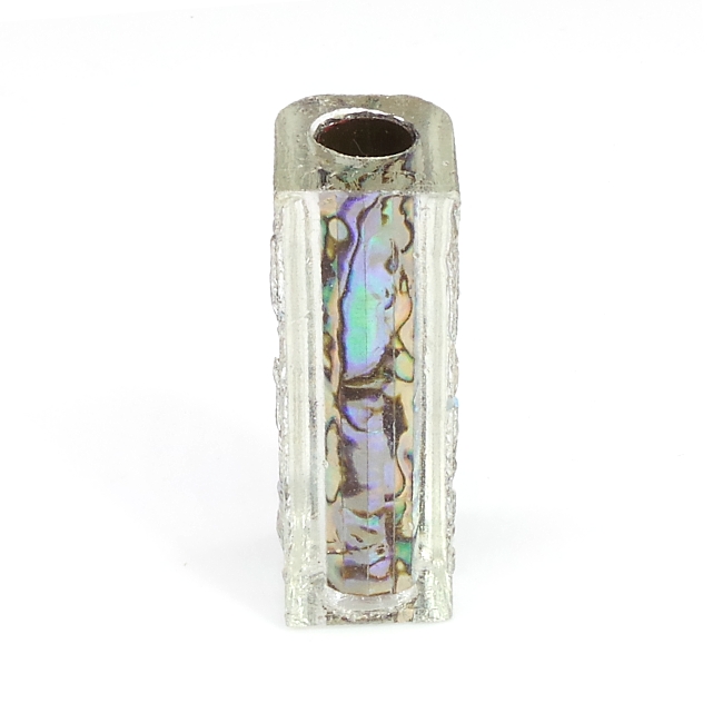 Silver Blankwerks paua abalone pen blank - Sirocco/Zephyr/Sierra Series