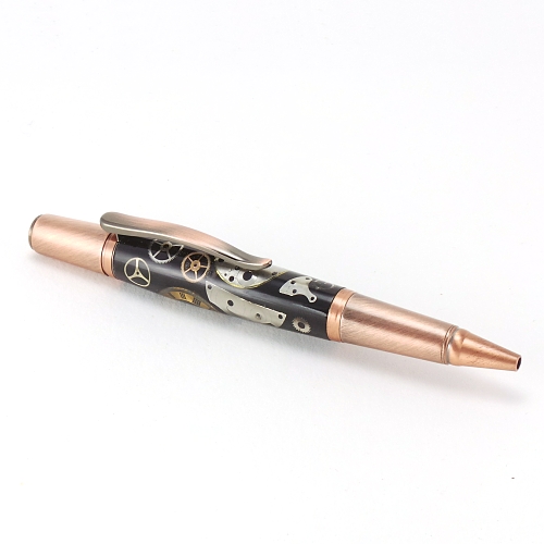 Sirocco ballpoint pen kit with antique copper fittings