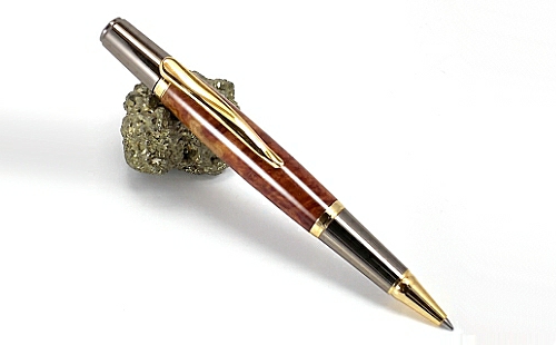Sirocco ballpoint pen kit with upgrade gold & gunmetal fittings